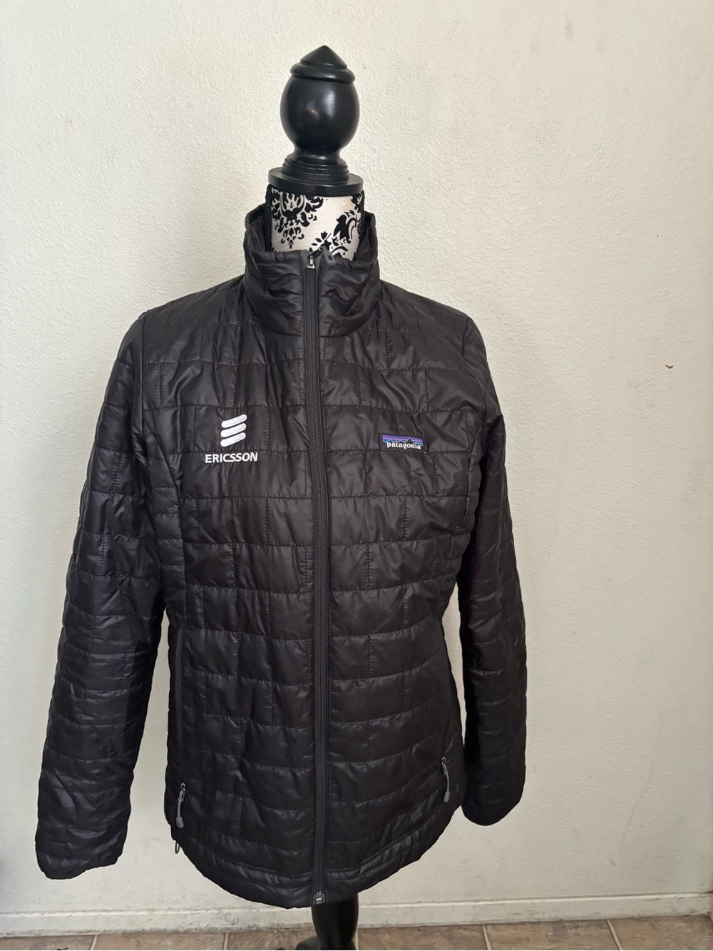 Patagonia Black nano Jacket with Ericsson Patch